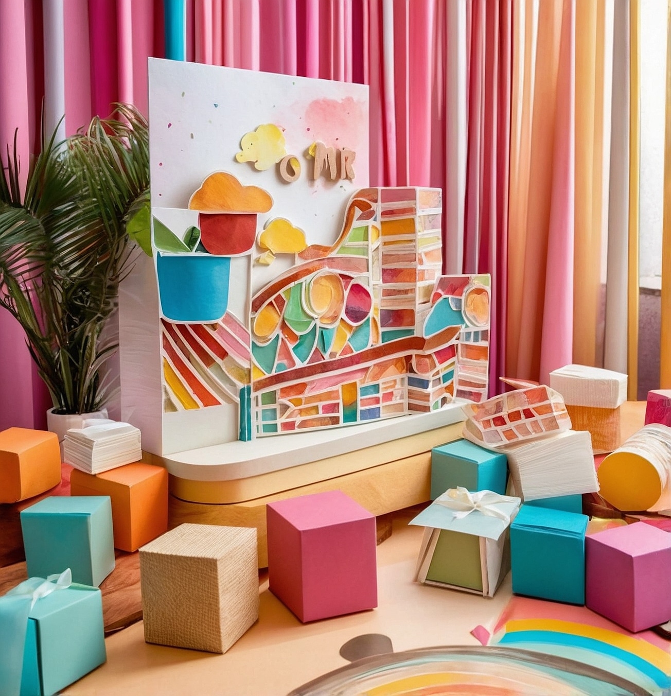 Arte en eventos con papelería única.